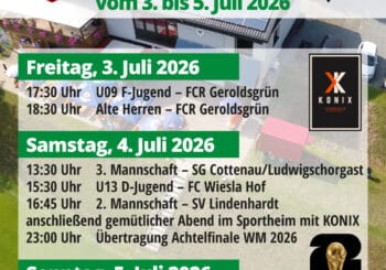 Sportwochenende in Thierbach vom 3. bis 5. Juli 2026