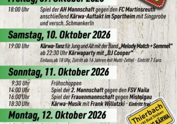 Kärwa in Derbich: Vier Tage Tradition, Fußball und Musik