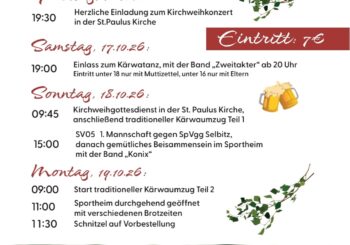 Kärwa 2026 in Bobengrün – vier Tage Kirchweih, Musik und Fußball! 🍻🎶⚽