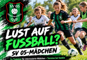 Lust auf Fußball? Komm zu den SV 05-Mädchen!