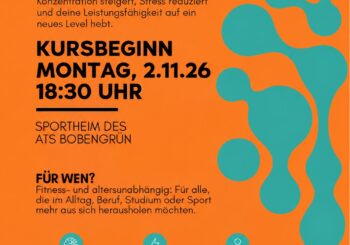 Life Kinetik beim ATS Bobengrün – neuer Kurs startet am 2. November!