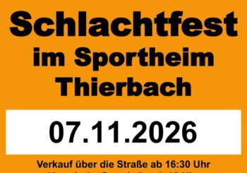 Schlachtfest beim ATSV Thierbach/Marxgrün – fränkische Spezialitäten genießen!